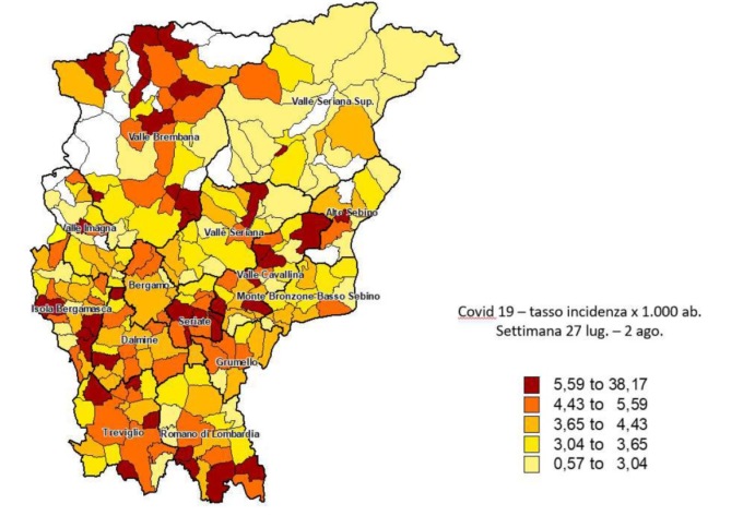 Il Covid frena in Bergamasca ma l’Isola resta tra i territori più colpiti