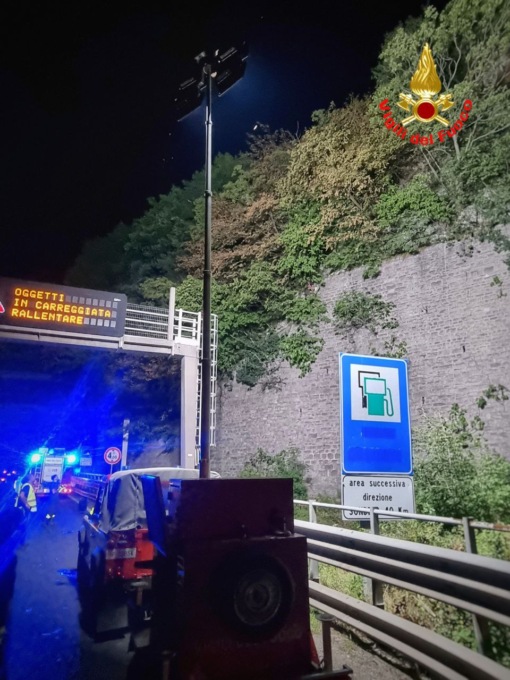 frana sulla statale 36