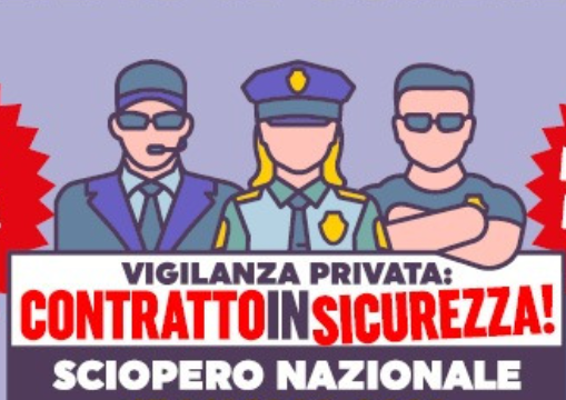 Sciopero vigilanza privata: 2000 addetti sul territorio