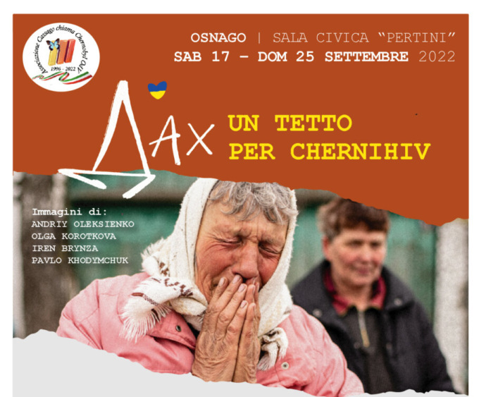 A Osnago la mostra fotografica di beneficenza “Dax – Un tetto per Cernihiv”
