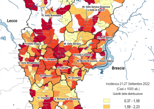 Covid, aumenta ancora l’incidenza. La situazione nell’Isola e in Valle San Martino