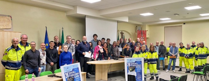 Corso base di Protezione Civile, 32 i volontari promossi