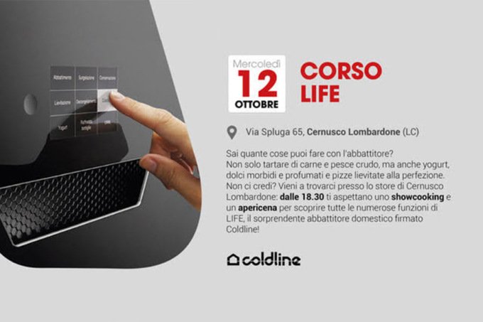 Presso lo store Brianzarreda di Cernusco Lombardone scopri l’abbattitore multifunzione di Coldline