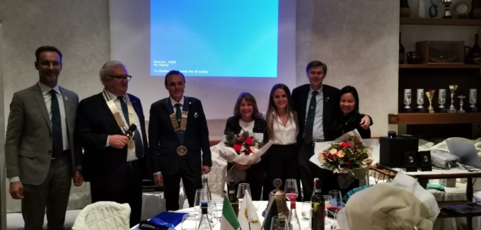 Il Governatore Davide Gallasso in visita al Rotary Club Merate Brianza