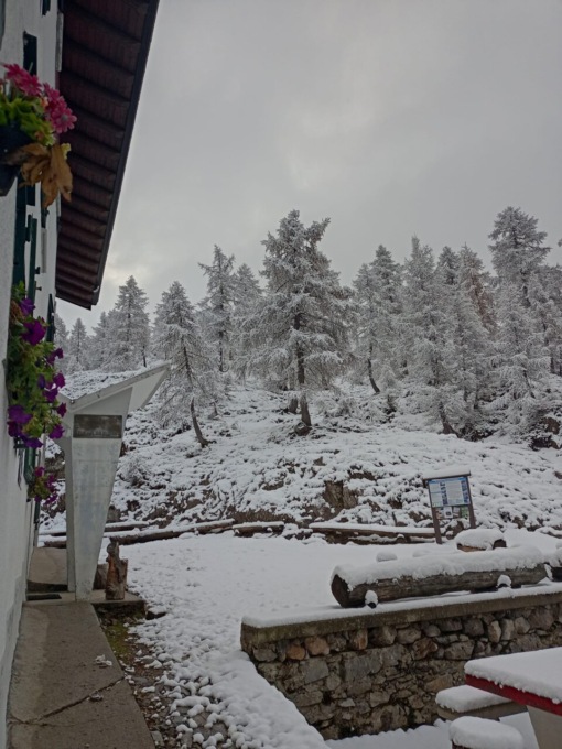 La prima neve è arrivata in provincia