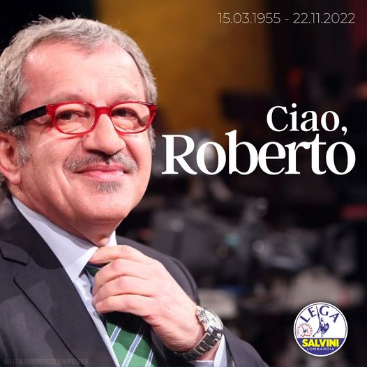 Lutto nella Lega, è morto Roberto Maroni. Castelli: “Buon vento Bobo”