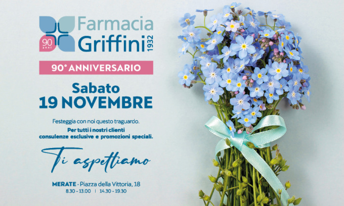 Per il 90° anniversario della Farmacia Griffini di Merate un evento speciale e tante sorprese