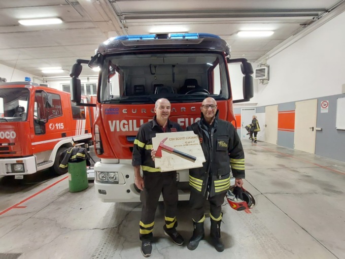 Vigili del fuoco, Lucio Scotti a riposo dopo 40 anni