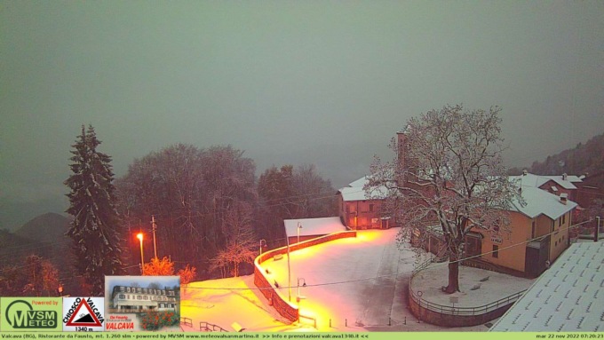 Neve a Valcava (e anche più in basso): che spettacolo!