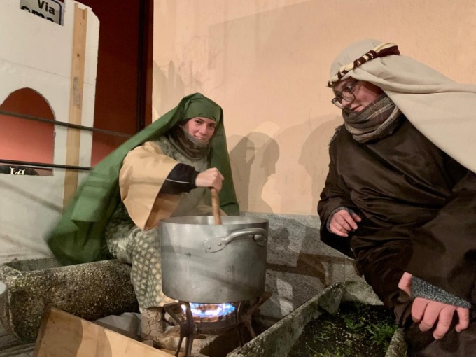 figuranti presepe vivente