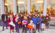 I ragazzi dell'oratorio a Villa Cedri per gli auguri