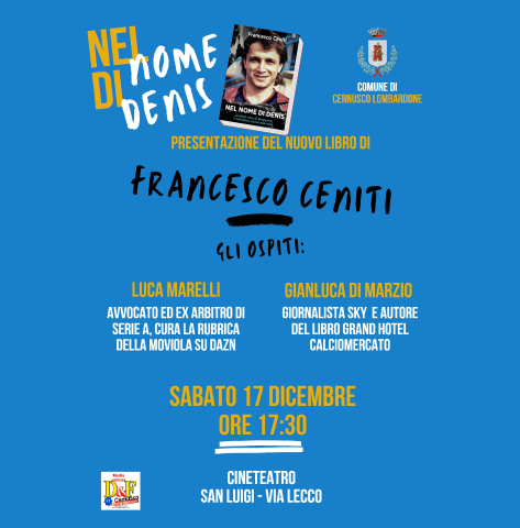 Rimandata al 17 dicembre la presentazione di “Nel nome di Denis”