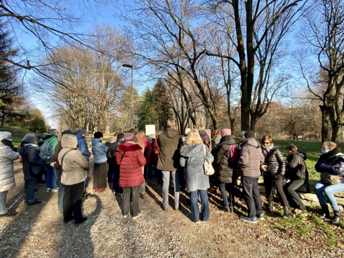 Toccante visita al Giardino dei Giusti