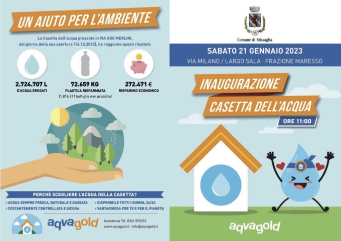 Nuova cassetta dell’acqua in paese