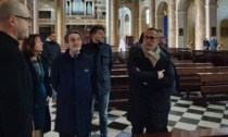 Attilio Fontana in visita a Lecco in vista delle elezioni di febbraio