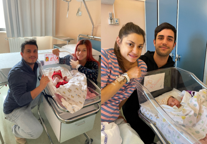 Eva e Diana: ecco i primi fiocchi rosa al Mandic