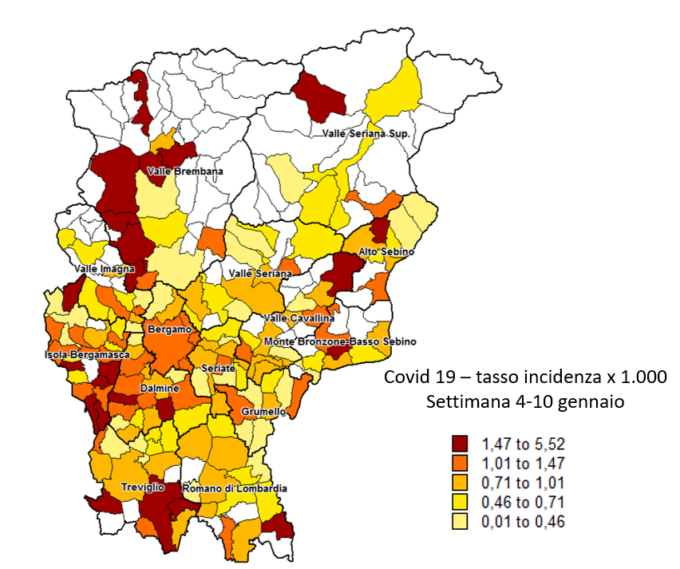 Covid, in decrescita il tasso d’incidenza