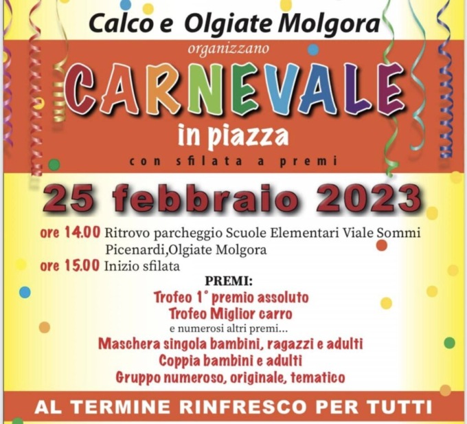 Carnevale in piazza con la Pro loco