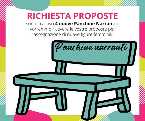 In arrivo quattro panchine narranti: si cercano proposte