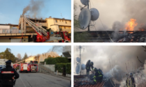 A fuoco il tetto di una palazzina: sfollate alcune famiglie