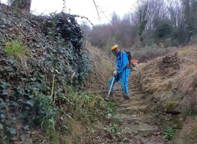 Olgiate: fervono i lavori per riportare all’antico splendore la scalinata