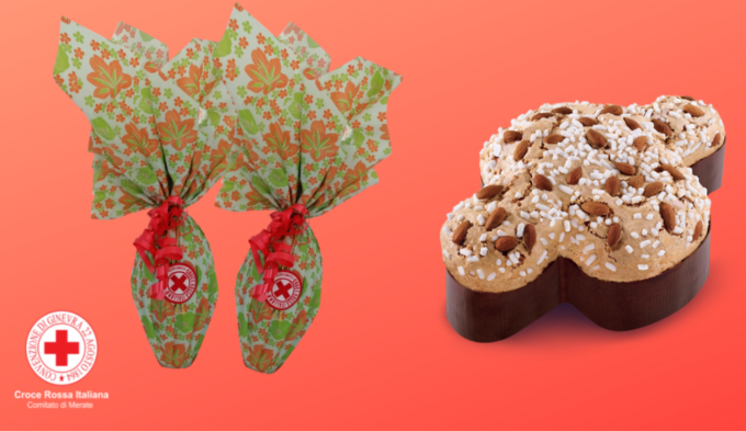 Uova di Pasqua e colombe per sostenere la Croce Rossa di Merate