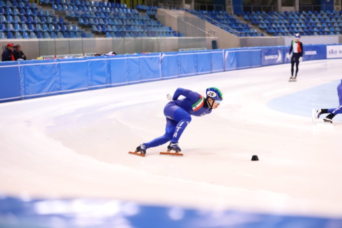 Lorenzo Previtali conferma il titolo tricolore ai campionati italiani di short track