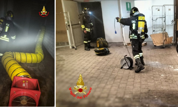 Incendio, ieri pomeriggio a fuoco la Meridiana