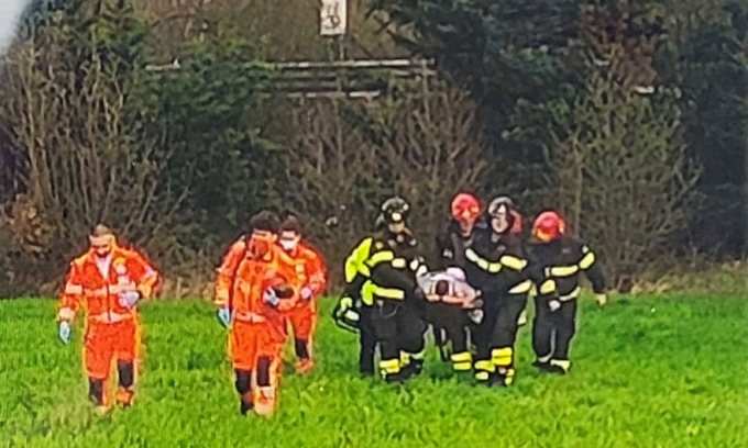 Schianto con il deltaplano: tragedia sfiorata