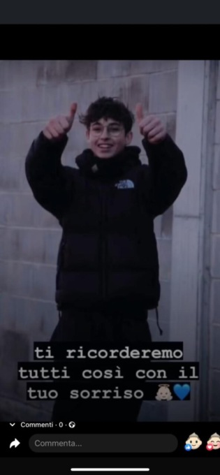 Il ricordo di Cristian Donzello, 16enne morto in sella al suo 125