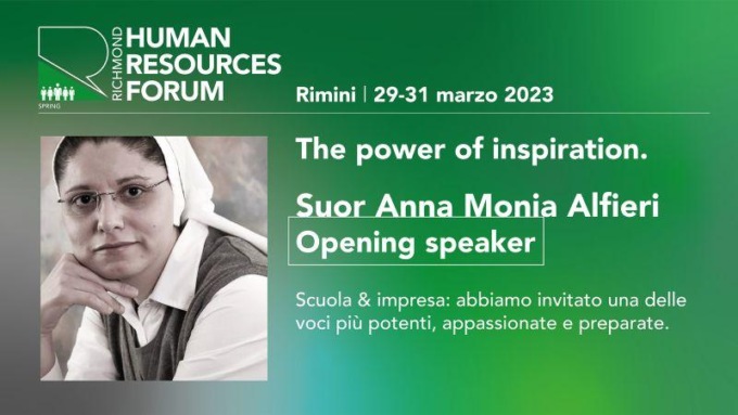 Suor Anna Monia al Richmond Human Resources Forum di Rimini
