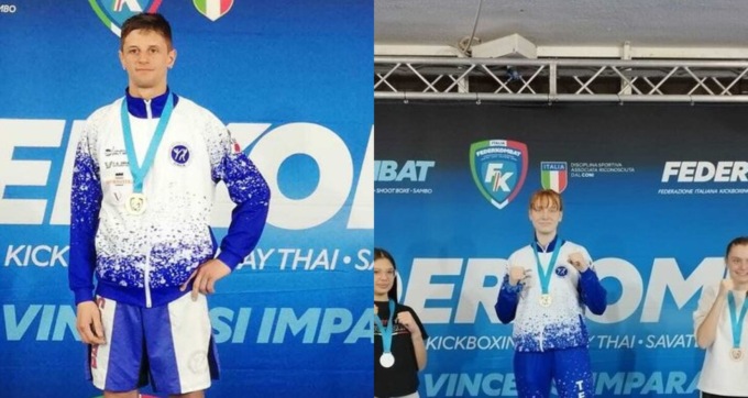 Kickboxing, Cristopher Burini e Giorgia Carozzi trionfano al Criterium di Jesolo