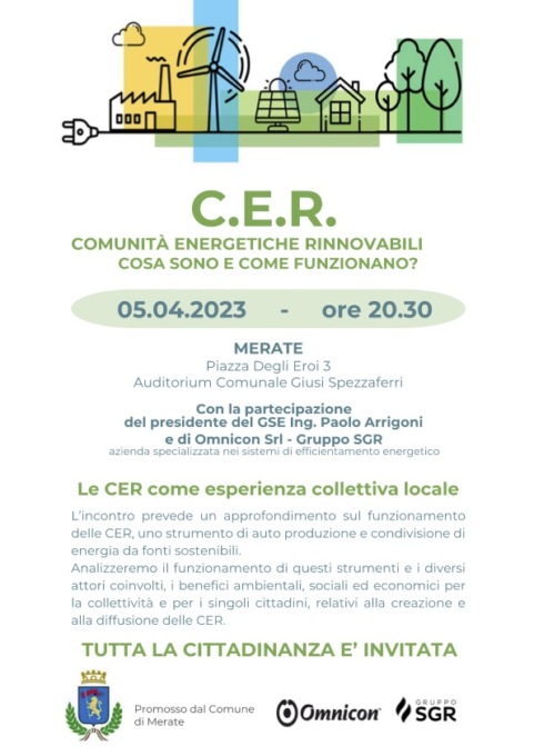 Mercoledì 5 aprile fissato un incontro sulle Cer