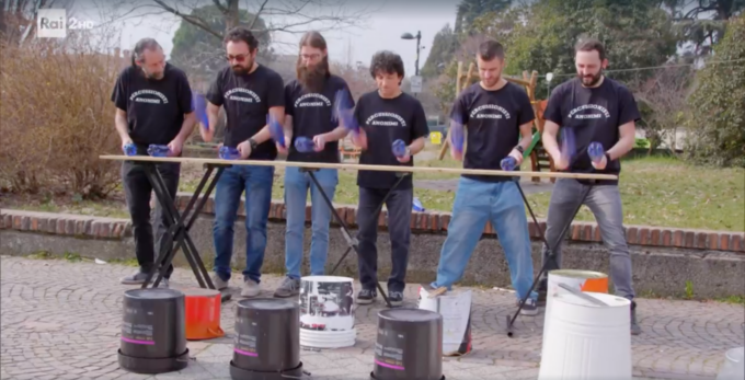 I Percussionisti Anonimi conquistano gli schermi Rai