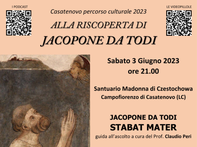 “Alla riscoperta di Jacopone da Todi” a Casatenovo