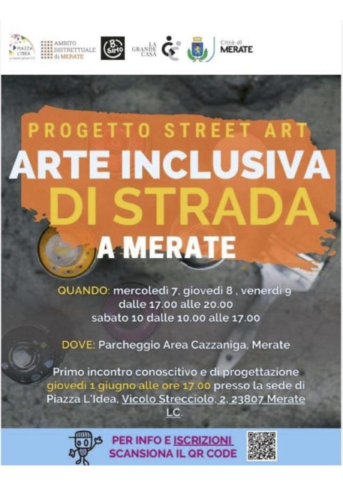 Street art, arte inclusiva di strada a Merate