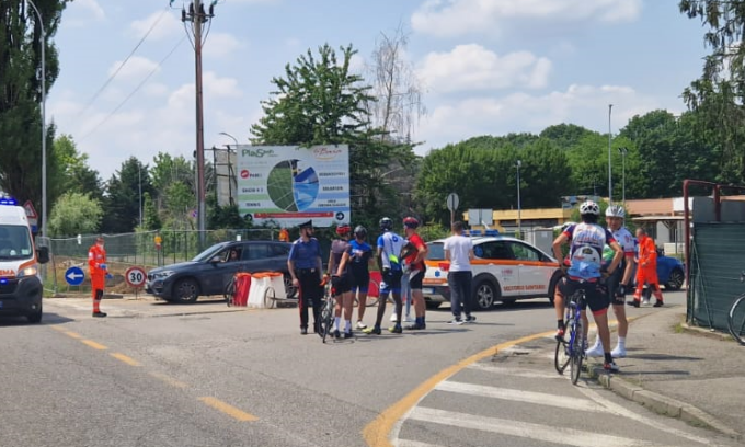 Incidente a Lesmo: travolto un ciclista