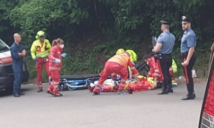 Incidente a Colle Brianza: un ciclista cade dalla bici