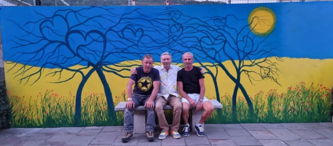 Il murales per la pace in Ucraina ha preso vita