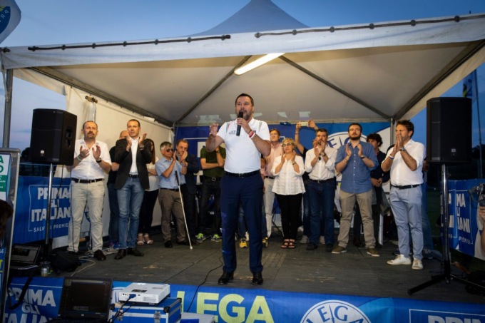 Matteo Salvini al Lumbard fest di Barzago