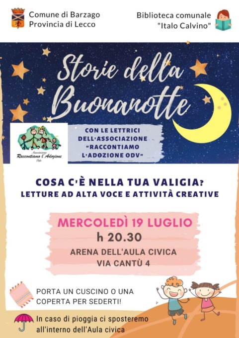 Letture e attività creative sotto le stelle a Barzago