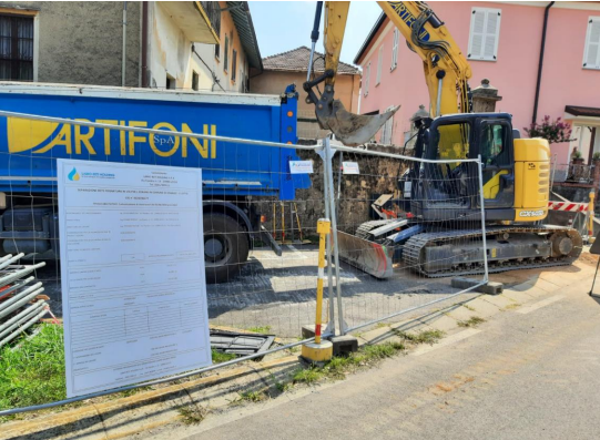 Osnago: iniziati i lavori per il secondo lotto di separazione della rete fognaria in via per le Orane