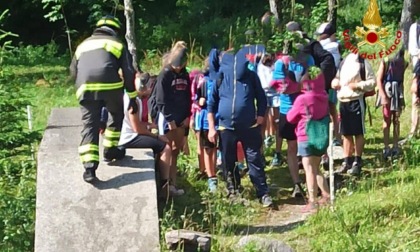 In Bergamasca salvati 400 giovanissimi rimasti bloccati in baita dall'ingrossamento di un torrente