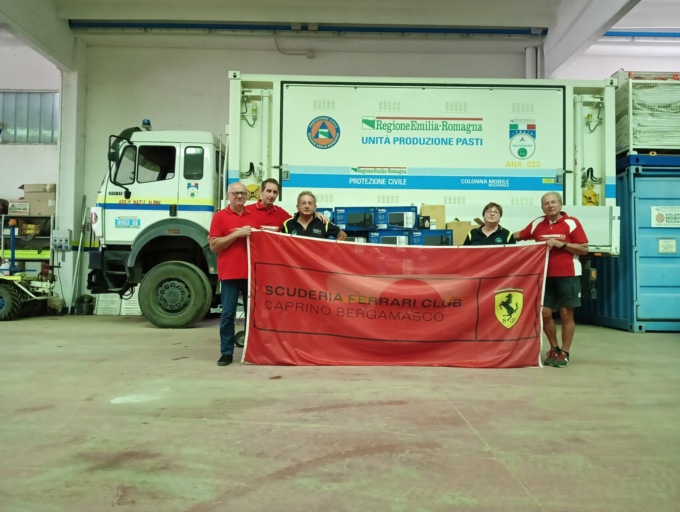 Il cuore rosso Ferrari batte per le popolazioni alluvionate