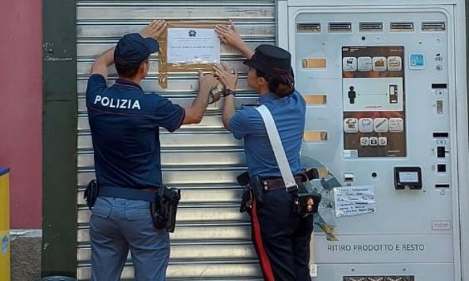 Bar chiuso dal Questore: giù la serranda per un mese
