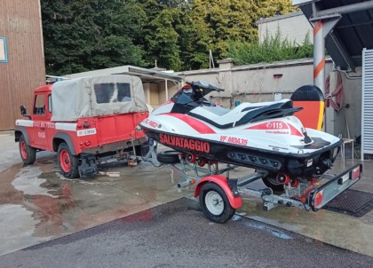 Annegato nel fiume adda di fronte all'isola viscontea 