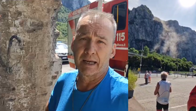 Scarica di sassi dal San Martino: la testimonianza di Delfino Formenti