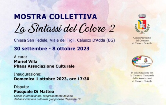 Torna la mostra «Sintassi del colore»