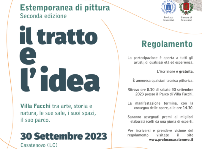 Il tratto e l’idea, torna il concorso di pittura estemporanea