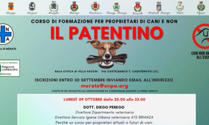 Casatenovo, un corso di formazione per proprietari di cani e non solo